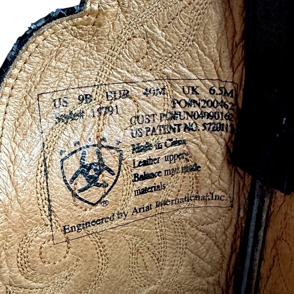 Ariat Heritage R Toe Boots Red Leather Women's Size 9 B Western Cowgirl - Picture 9 of 15